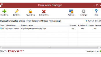 DataLocker SafeCrypt for Windows screenshot
