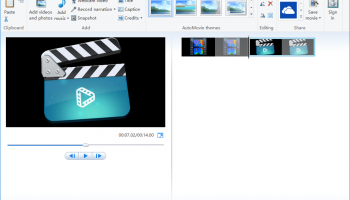 Windows Movie Maker screenshot