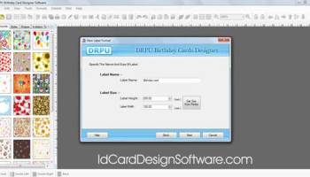 Birthday Card Design Program screenshot