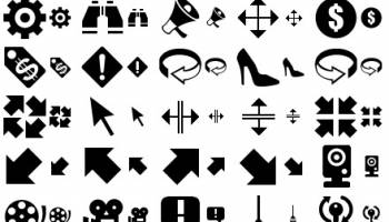 Black Toolbar Icons screenshot