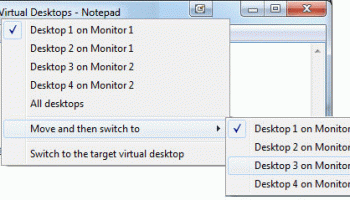 Actual Virtual Desktops screenshot