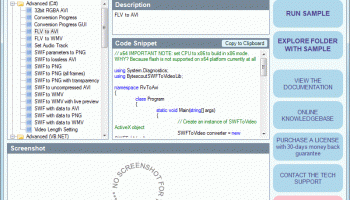 Bytescout SWF To Video SDK screenshot