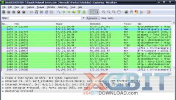Portable Wireshark screenshot