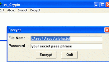 MarshallSoft dBase AES Library screenshot