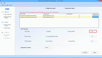 Convert Lotus Notes to Google Apps screenshot