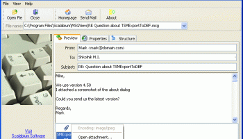 Viewer for MS Outlook Messages screenshot