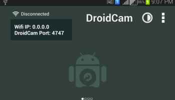 DroidCam screenshot