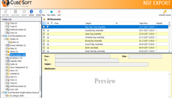 Lotus Notes to Office 365 screenshot