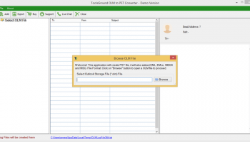 ToolsGround OLM to PST Converter screenshot