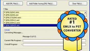 Convert EMLX to PST screenshot