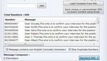 SMS Software for GSM screenshot