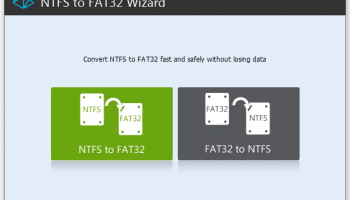 NTFS to FAT32 Wizard screenshot