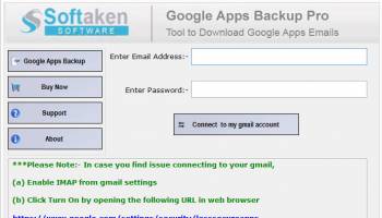 Softaken G Suite Backup Tool screenshot