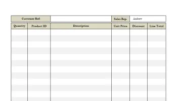 VAT Service Invoice Form screenshot