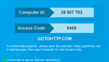 GotoHTTP screenshot