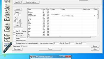 PDF Data Extractor Enterprise screenshot
