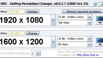 HotKey Resolution Changer screenshot