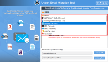 Aryson Email Migration Software screenshot