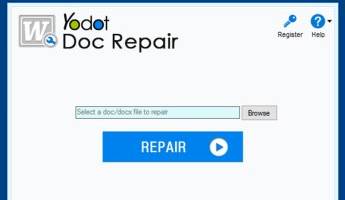 Yodot DOC Repair software screenshot