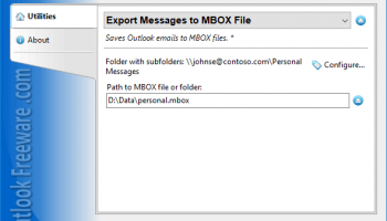 Export Messages to MBOX File screenshot