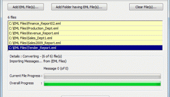 EML till PST Converter screenshot