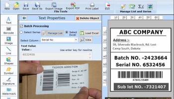Manufacturing Warehousing Barcode Fonts screenshot