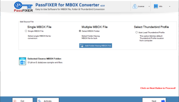 PassFixer for MBOX Converter screenshot