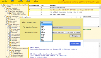 Convert OST to PST screenshot