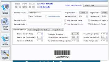 Library Barcode Label screenshot