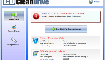 GSA Cleandrive screenshot