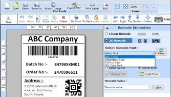 Order Barcode Label Software screenshot