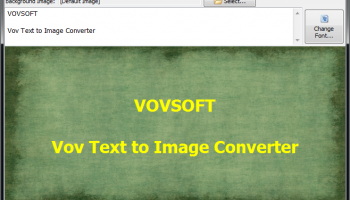 Vov Text to Image Converter screenshot