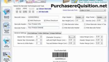 Barcode Maker for Post Office screenshot