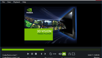 NVIDIA 3D Vision Video Player screenshot