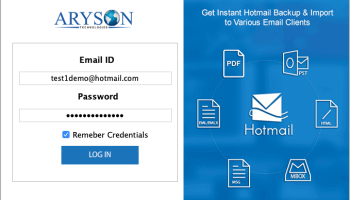 Hotmail Backup for Mac screenshot