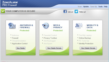 ZoneAlarm Pro Firewall 2015 screenshot