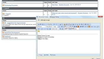 SharePoint Discussion Board Feature screenshot