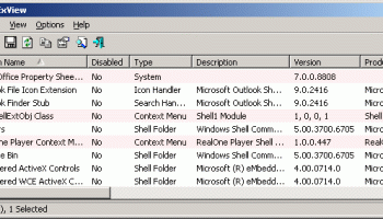 Portable ShellExView screenshot