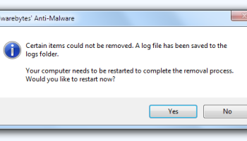 Malwarebytes Anti-Malware Cleanup Utility screenshot