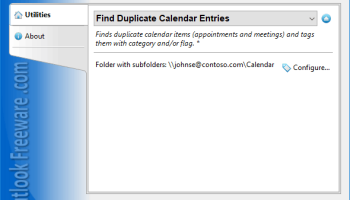 Find Duplicate Calendar Entries screenshot