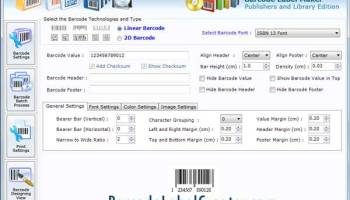 Library Barcode Label Creator screenshot