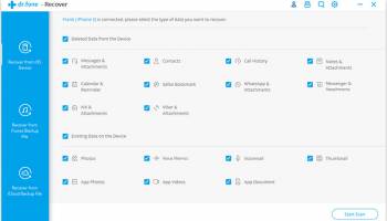 iPhone Data Recovery screenshot