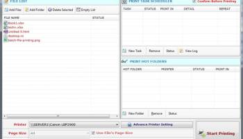 Batch Files Printing Software screenshot