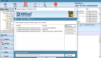 Batch OST to PST Converter screenshot