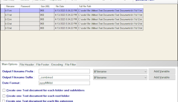 Free Combine Text Files 4dots screenshot