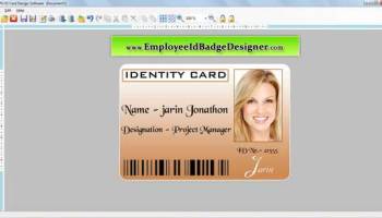Employee ID Designer screenshot