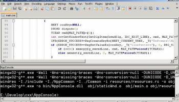 NppConsole screenshot