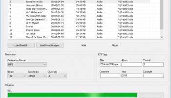 CSAudioCDRipper screenshot