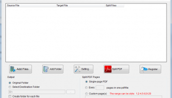 PDFdu Split PDF screenshot