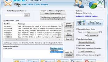 Bulk Text SMS screenshot